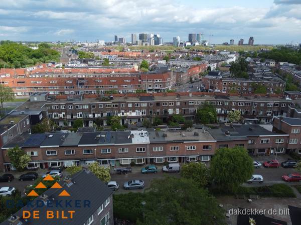Luchtfoto van daken in woonwijk De Bilt Luchtfoto van daken in woonwijk De Bilt
